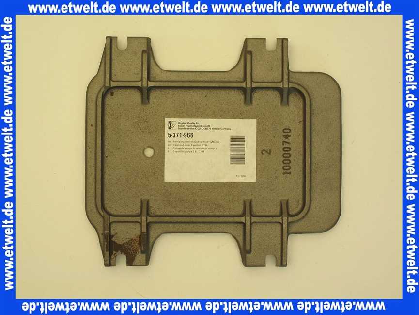 5371966 Buderus Reinigungsdeckel 3Gld kpl Mod10000740