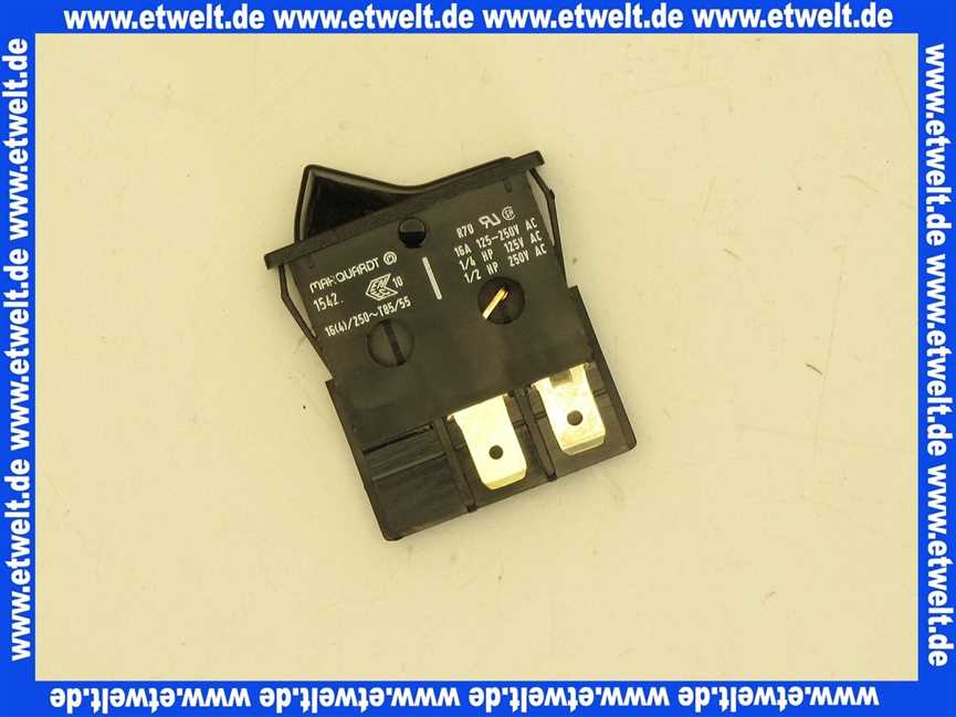 5997237 Buderus Schalter 1XA/16A