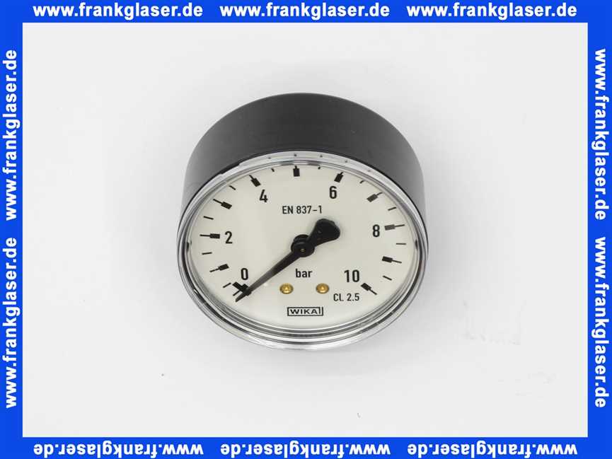 63005887 Buderus Manometer D63 0-10bar