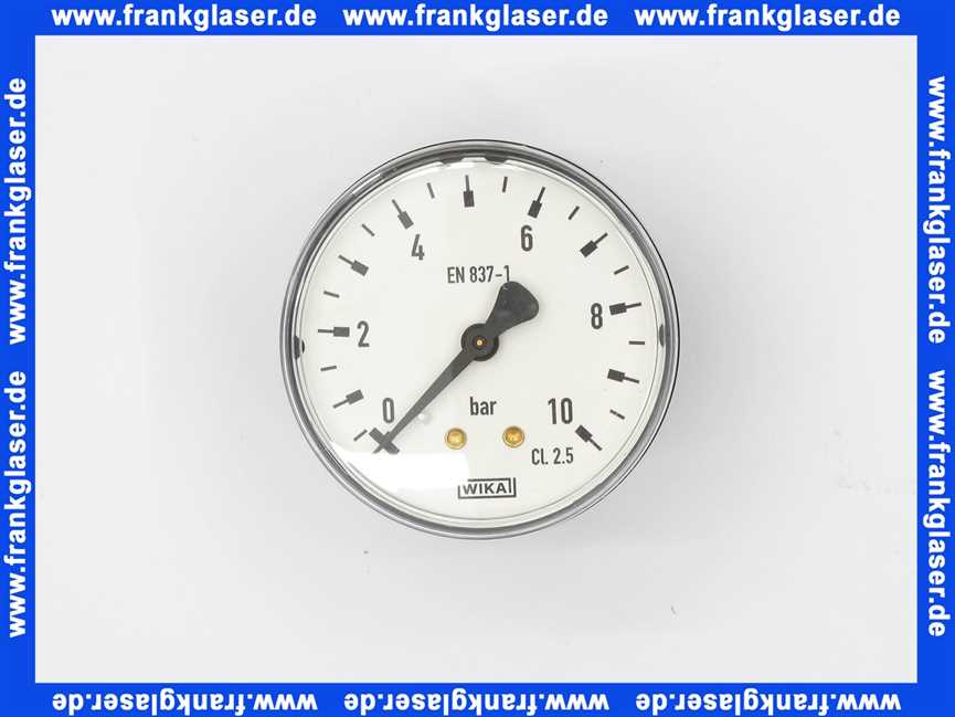 63005887 Buderus Manometer D63 0-10bar