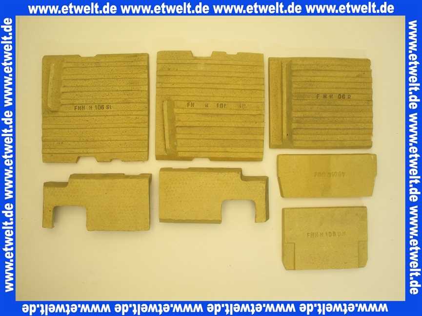 63017030 Buderus Schamottesteingarnitur H106