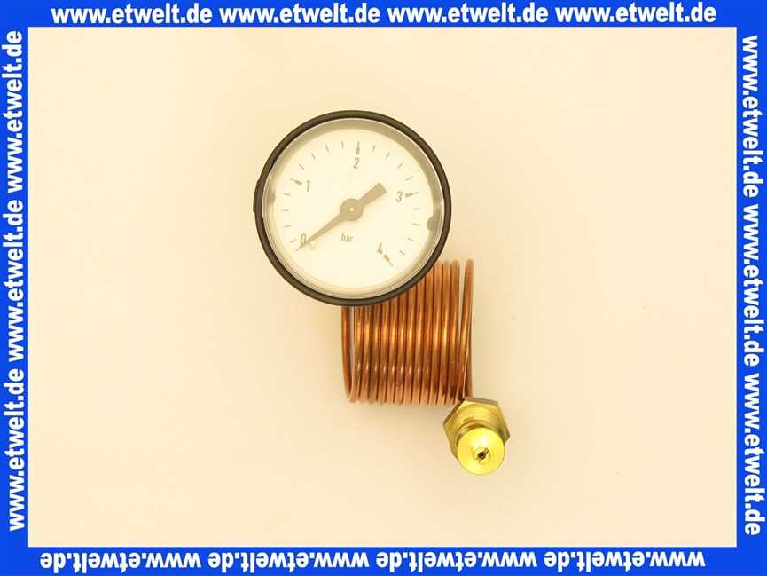 63018264 Buderus Manometer mit Kapielarleitung