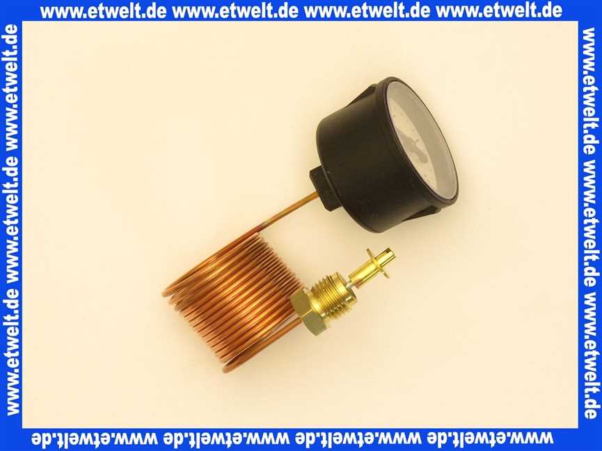 63018264 Buderus Manometer mit Kapielarleitung