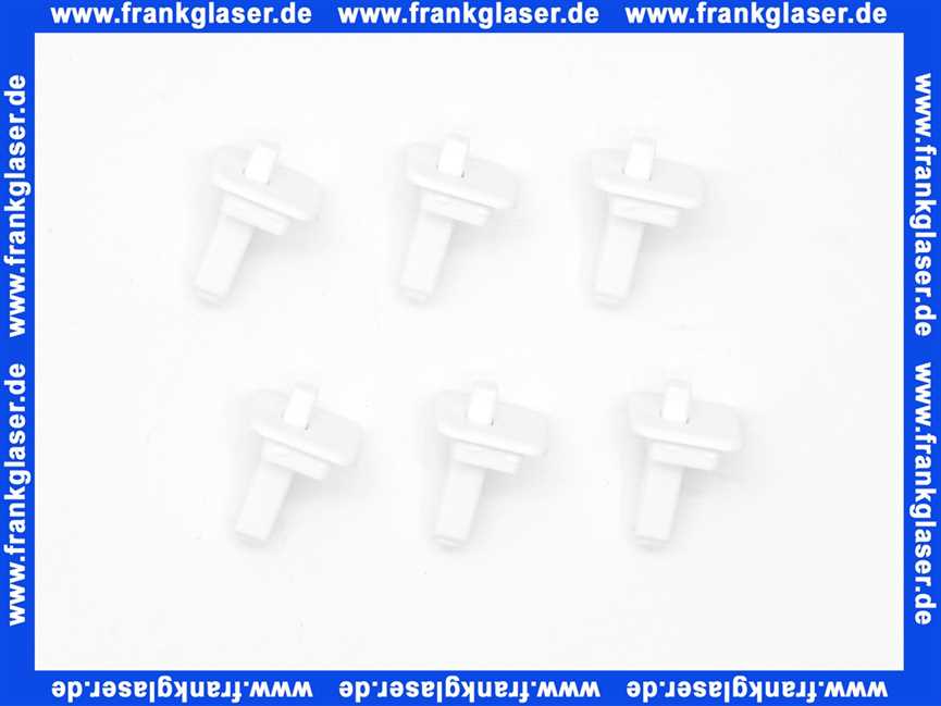 63028127 Buderus Klemmstift Gittermitte verkehrsweiß (6x)