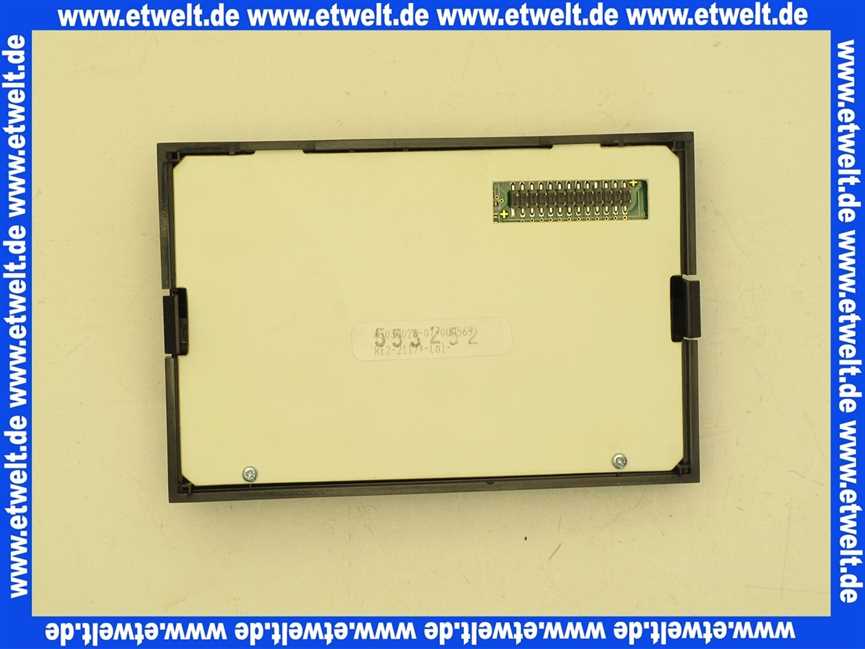 63037965 Buderus Modul BM2117 S01 Bedieneinsatz