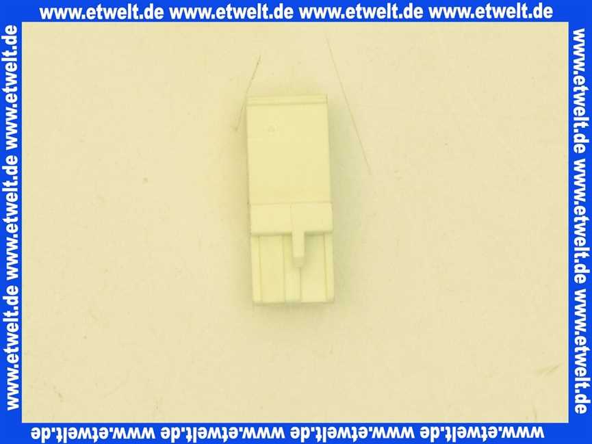 7079536 Buderus Anschlussklemme steckb 2-pol R5 weiß UBA