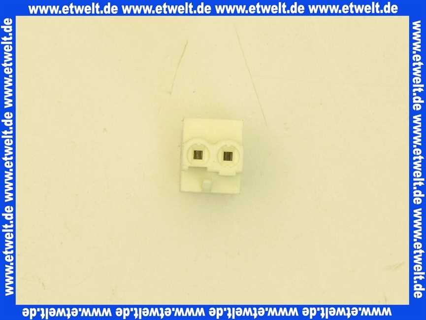 7079536 Buderus Anschlussklemme steckb 2-pol R5 weiß UBA