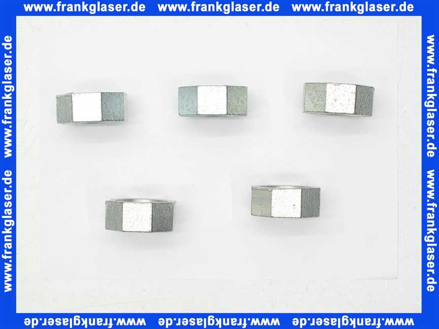 7099224 Buderus Mutter f Wärmetauscher Set 5 Stück