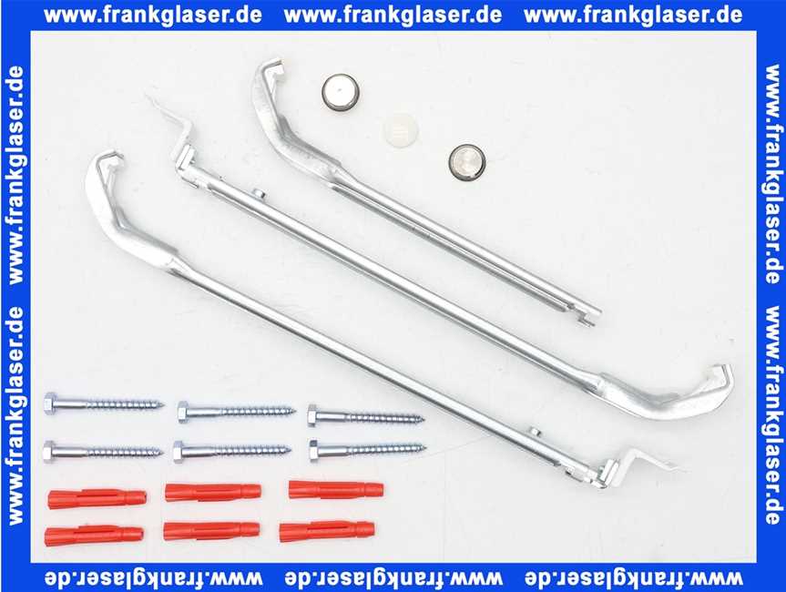 Buderus BMSplus Heizkörperkonsole FMS 20-33 H400 horizontal (3x),+ mit Blind und Entlüftungsstopfen 7738325246