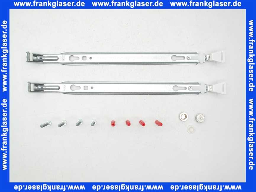 Buderus BMSplus Heizkörperkonsole FMS 20-33 H500 horizontal Set mit Blind und Entlüftungsstopfen 7738325247