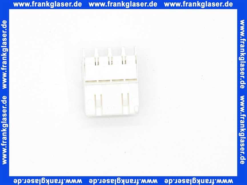 7747023980 Buderus Anschlussklemme4-pol.BR II Brenner weiss