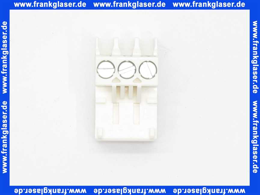 7747023981 Buderus Anschlussklemme Stecker 3-polig Netzanschluss weiss