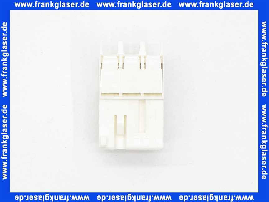 7747023981 Buderus Anschlussklemme Stecker 3-polig Netzanschluss weiss