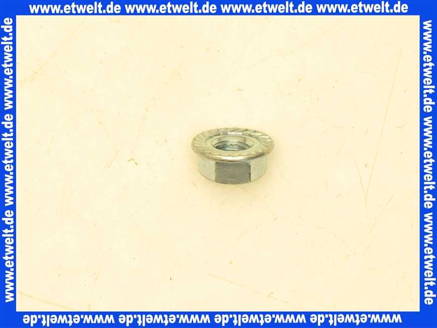 87185712670 Buderus 6kt-Mutter DIN6923 M8 A3K (10x)