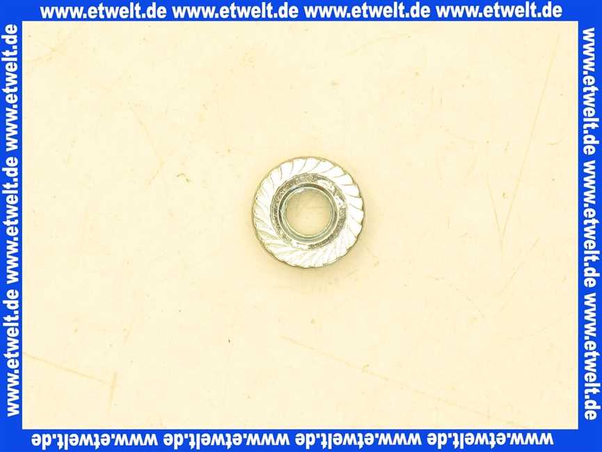 87185712670 Buderus 6kt-Mutter DIN6923 M8 A3K (10x)