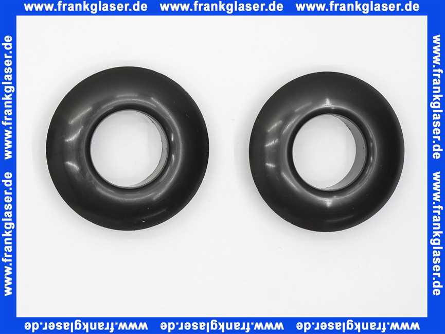 87185732330 Buderus Rosette 1 Zoll schwarz (2x)