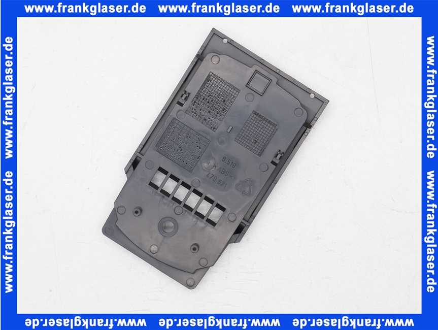 8718585350 Buderus Frontplatte CM431 schwarz m. Bedruck.eve