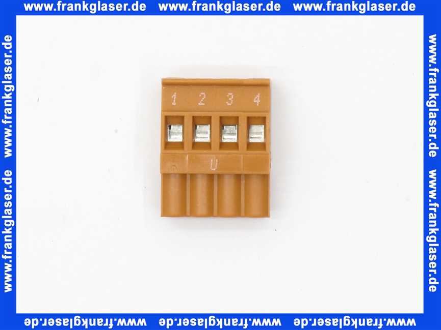 Buderus Anschlussklemme 4-pol U ocker 8718585554