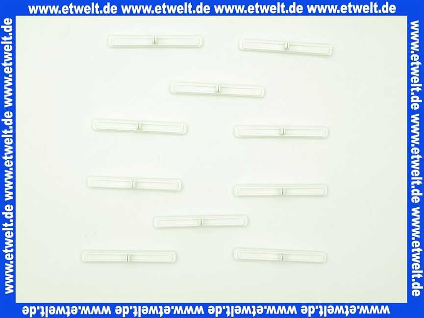 8718593263 Buderus Gitterbefestestigung Mitte 22/33 RAL 9016 (10x)