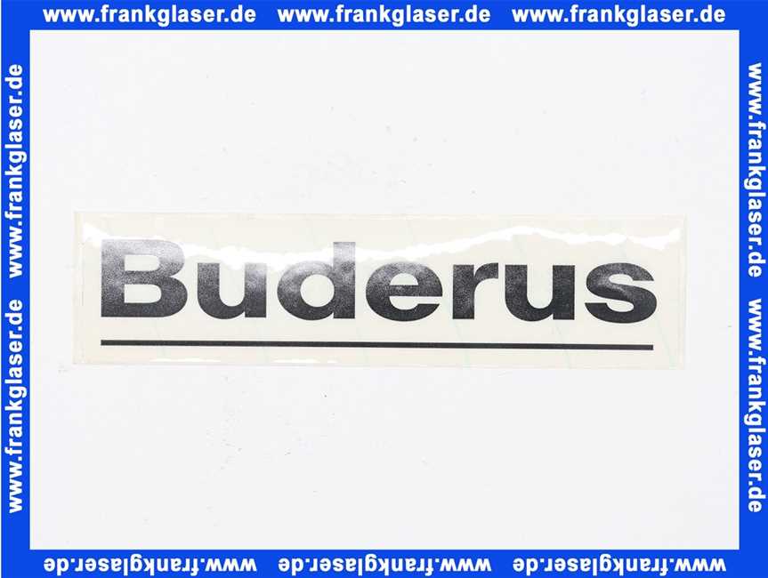 87186889910 Buderus Aufkleber Buderus