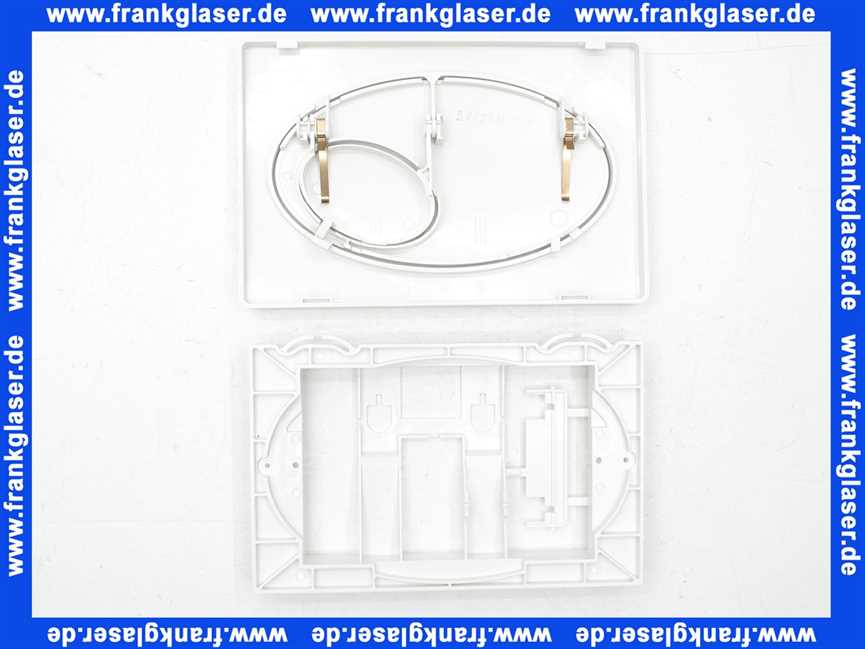 61000 Burda Betätigungstaste Drückerplatte T610 Weiß komplett mit Montagerahmen zu UP Spülkasten