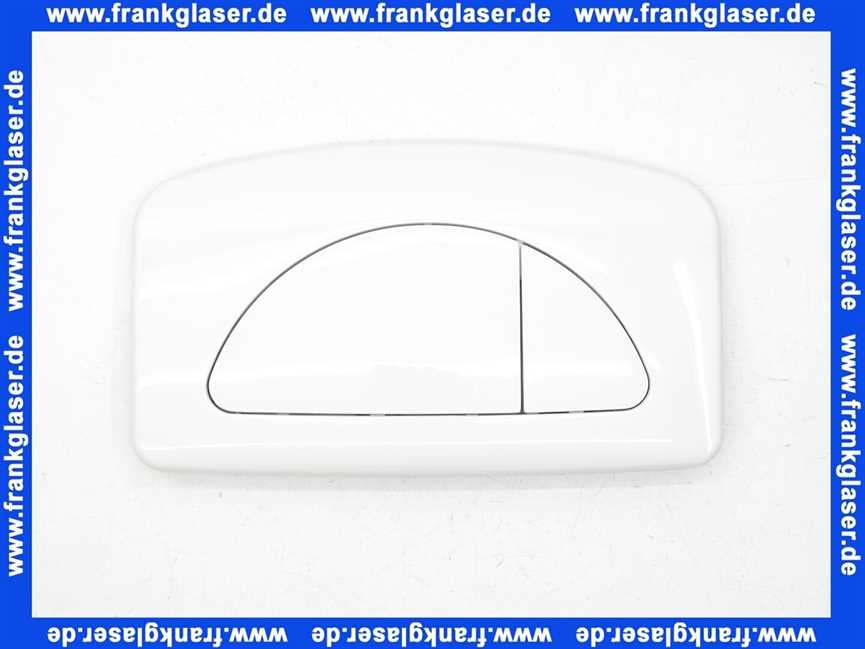 730.00 Burda Betätigungstaste weiss Drückerplatte zu UP Spülkasten mit Zwei Mengen Spülung