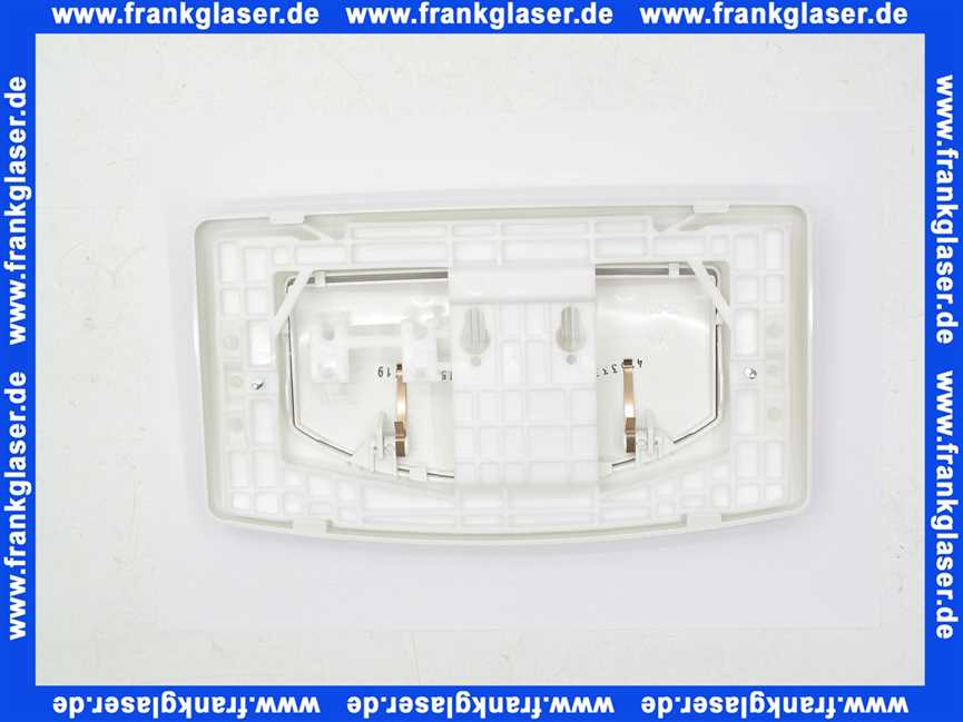 901.00 Burda Betätigungstaste Betätigungsplatte Drückerplatte T901 weiß zu UP Spülkasten K609