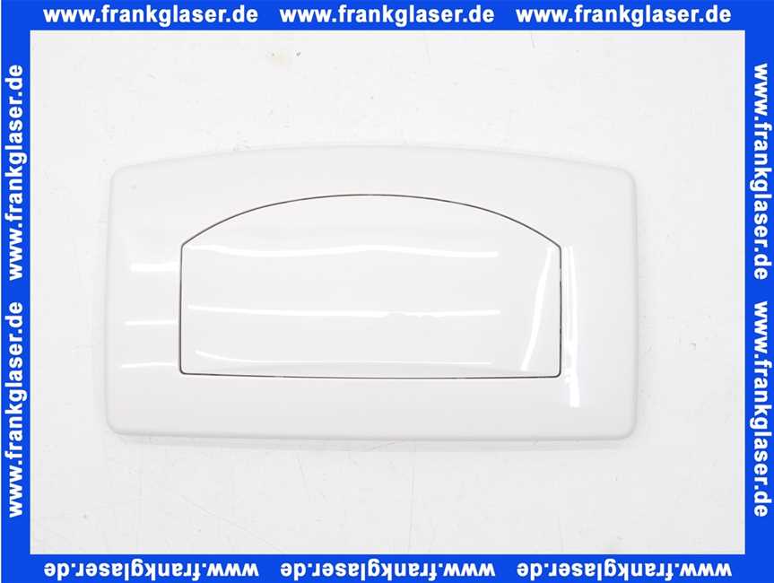 90200 Burda Betätigungstaste Betätigungsplatte Drückerplatte T902 weiss komplett mit Montagerahmen zu UP Spülkasten
