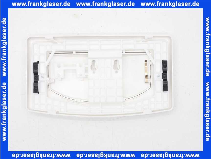 90200 Burda Betätigungstaste Betätigungsplatte Drückerplatte T902 weiss komplett mit Montagerahmen zu UP Spülkasten