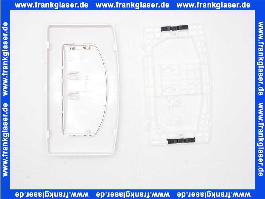 90200 Burda Betätigungstaste Betätigungsplatte Drückerplatte T902 weiss komplett mit Montagerahmen zu UP Spülkasten
