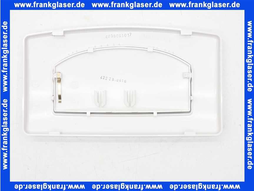 90200 Burda Betätigungstaste Betätigungsplatte Drückerplatte T902 weiss komplett mit Montagerahmen zu UP Spülkasten