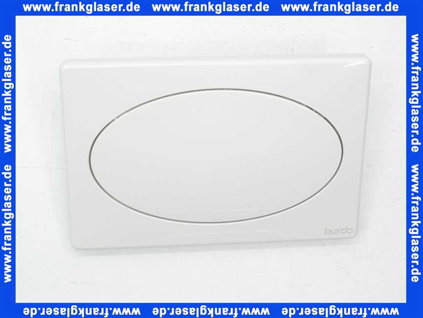T611 Burda Betätigungsplatte, weiß