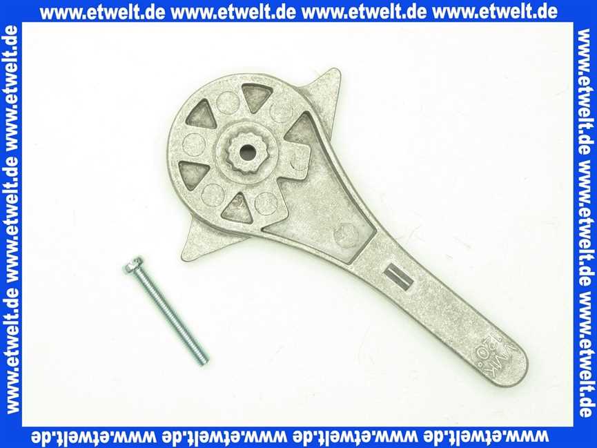 0300000516 Centra Stellhebel und Schraube für DRK Mischer