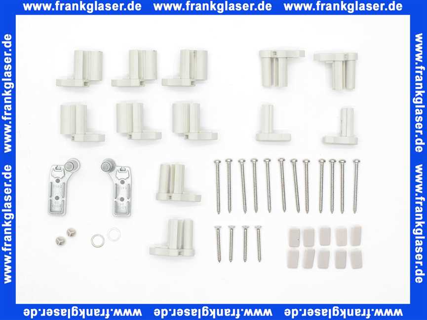 036553 Clivia-Top Scharniersatz für Badewannen Faltwand 3-teilig