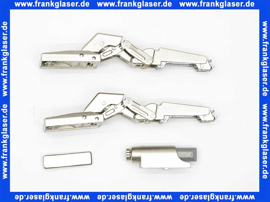 Clivia Heibad Scharniersatz Türscharnier zu Badmöbel Spiegelschrank inkl. Dämpfer und Abdeckkappe