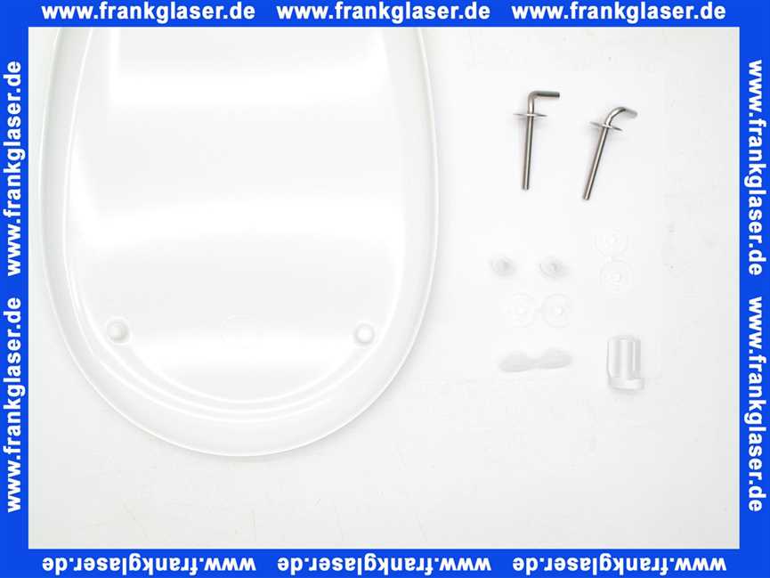 Concept 200 WC Sitz mit Deckel in der Farbe weiß und mit Edelstahlscharnieren