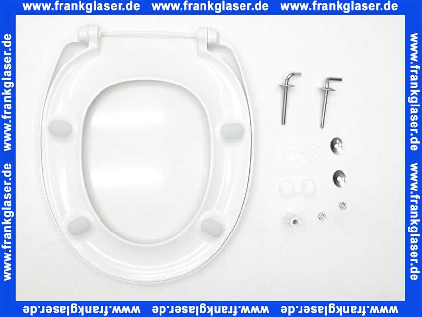 Concept WC-Sitz Optima Z (2) m. Edelstahlbefestigung fest-fix, antibakteriell, weiss, Alternative zu Concept Luxus WC-Sitz