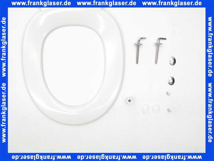 Concept WC-Sitz Optima Z (2) m. Edelstahlbefestigung fest-fix, antibakteriell, weiss, Alternative zu Concept Luxus WC-Sitz