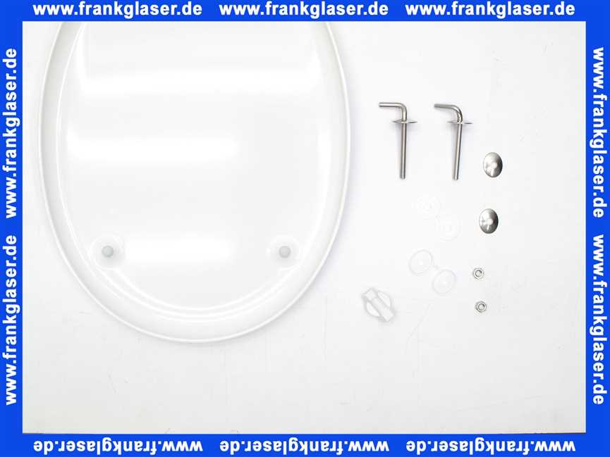 Concept WC-Sitz Optima Z (2) m. Edelstahlbefestigung fest-fix, antibakteriell, weiss, Alternative zu Concept Luxus WC-Sitz