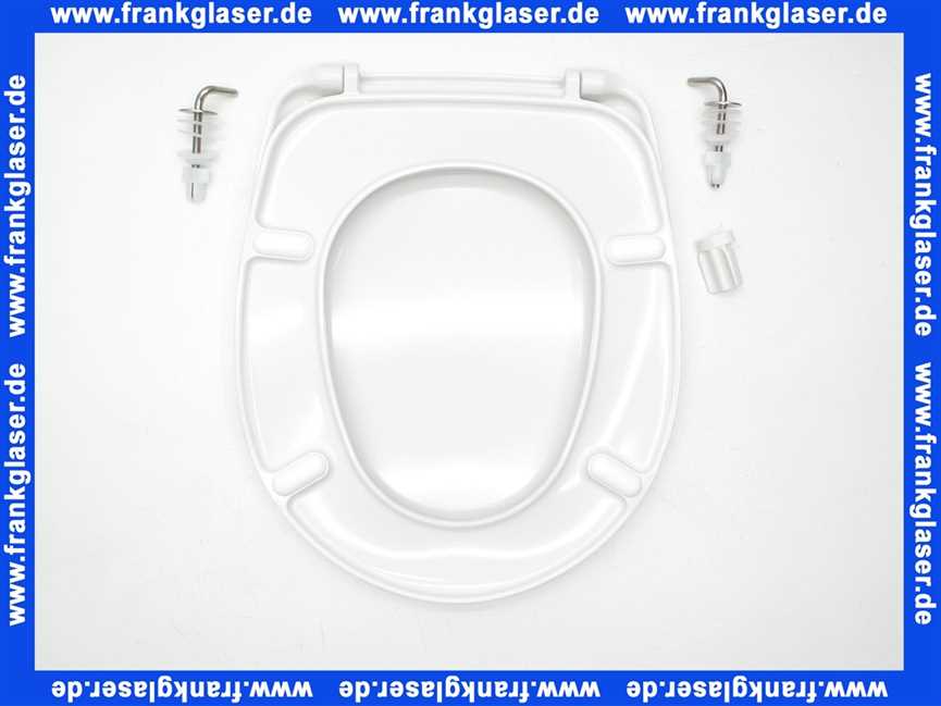 WC-Sitz Concept 100 mit Deckel mit Edelstahl Scharnieren und Puffern weiss