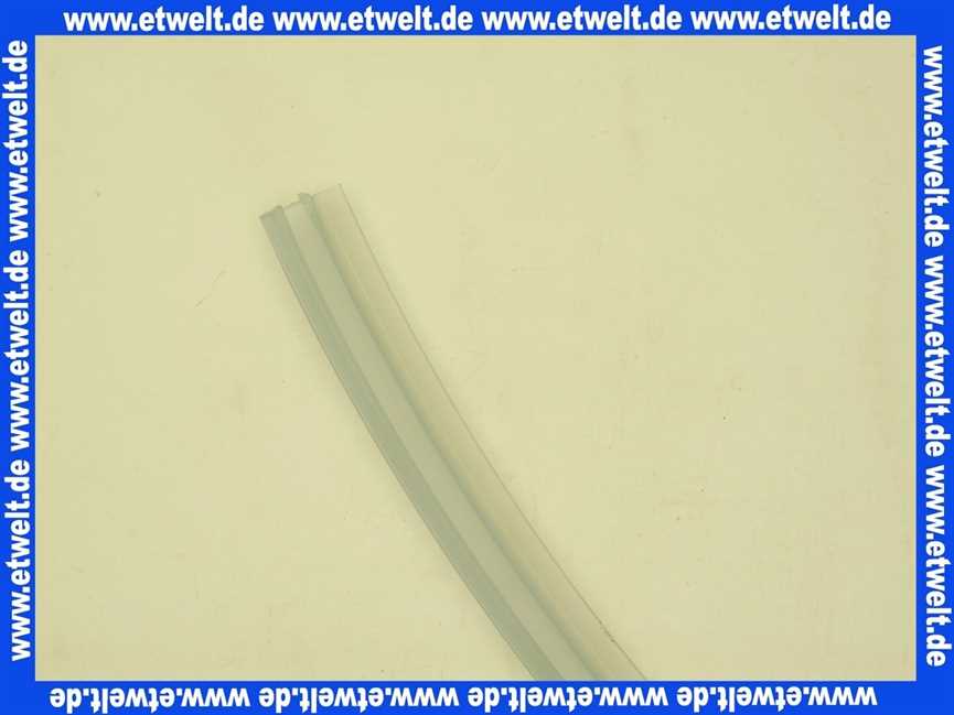 062506 Cosima Ablaufprofil gebogen für Schwingtür 1-flg. mit festem Segment Vigour