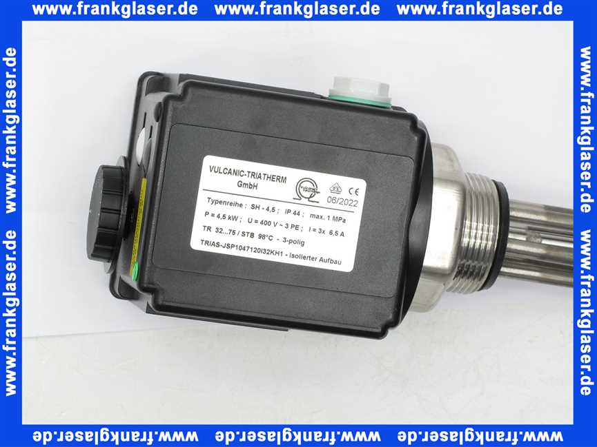 JSP1047120I32KH1 COSMOCELL Elektro-Heizpatrone Triatherm 4.5 kW 1 1/2 AG 400V Länge 470mm