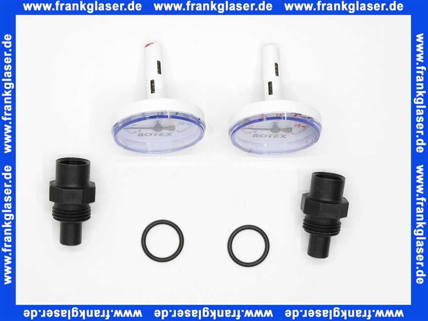 DAIKIN Thermometer-Set 0-80 für Verteiler Fußbodenheizung 5005225