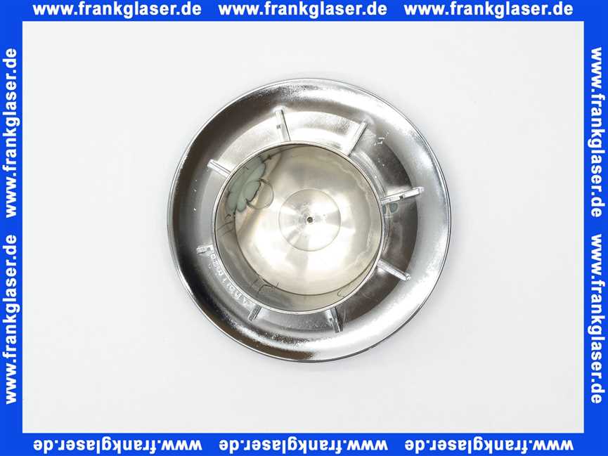 162816 Dallmer ORIO V Abdeckhaube, Kunststoff verchromt