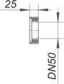 368003 Dallmer Lippendichtung zu HL 430 Urinal-Absaugsiphon