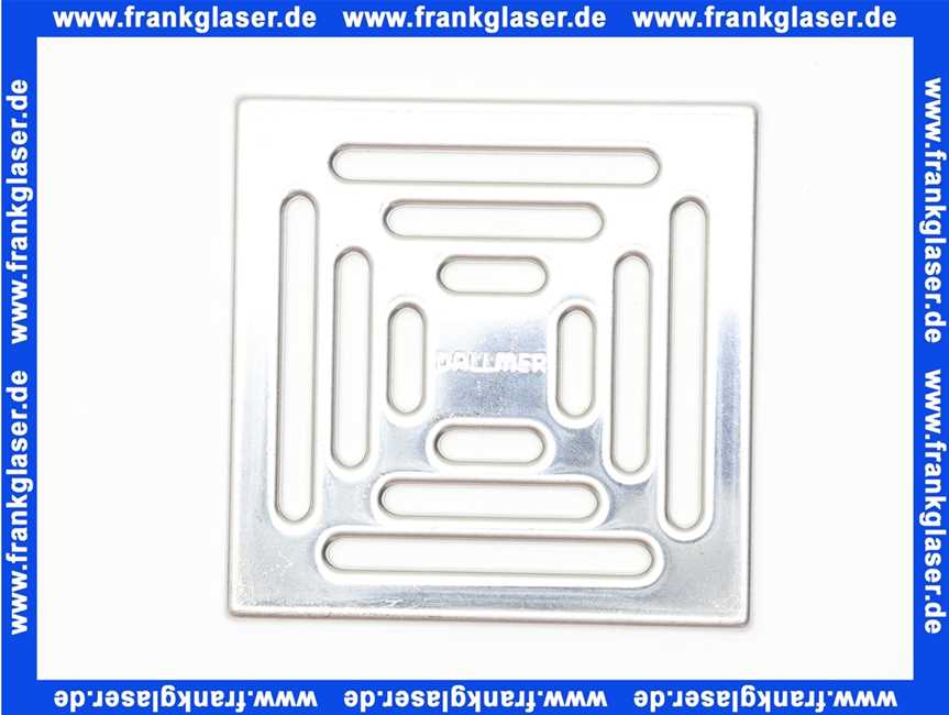 501080 Dallmer Rost E 115, 115 x 115 mm zu Bodenablauf