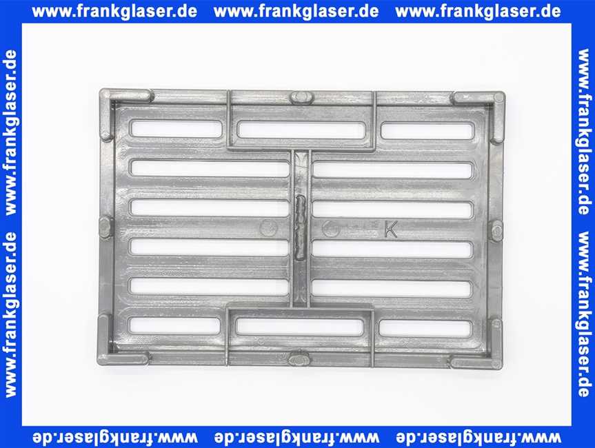 714923 Dallmer Rost zu Kellerablauf 71, grau, 225 x 155 mm