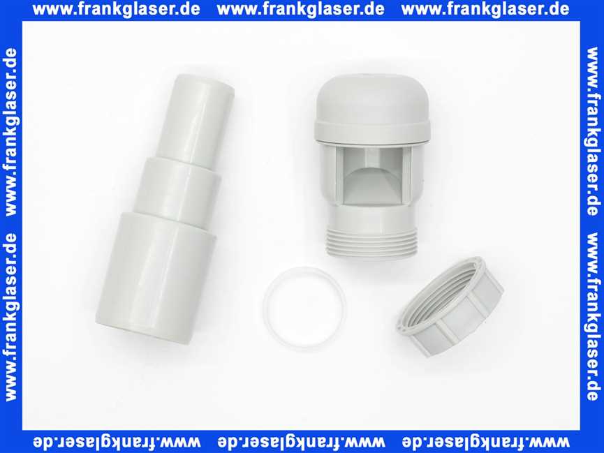 904850218 Dallmer Rohrbelüfter DN40/50 für Abwasserleitung mit Anschlussadapter DN32/DN50