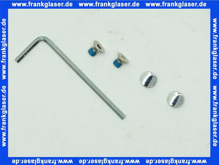 13102.00 Kappen und Schrauben für Damixa-Fix, inkl. Innensechskantschlüssel 6-Kantschlüssel 6-Kant Schlüssel für Innensechskant - Serie 14/21/26