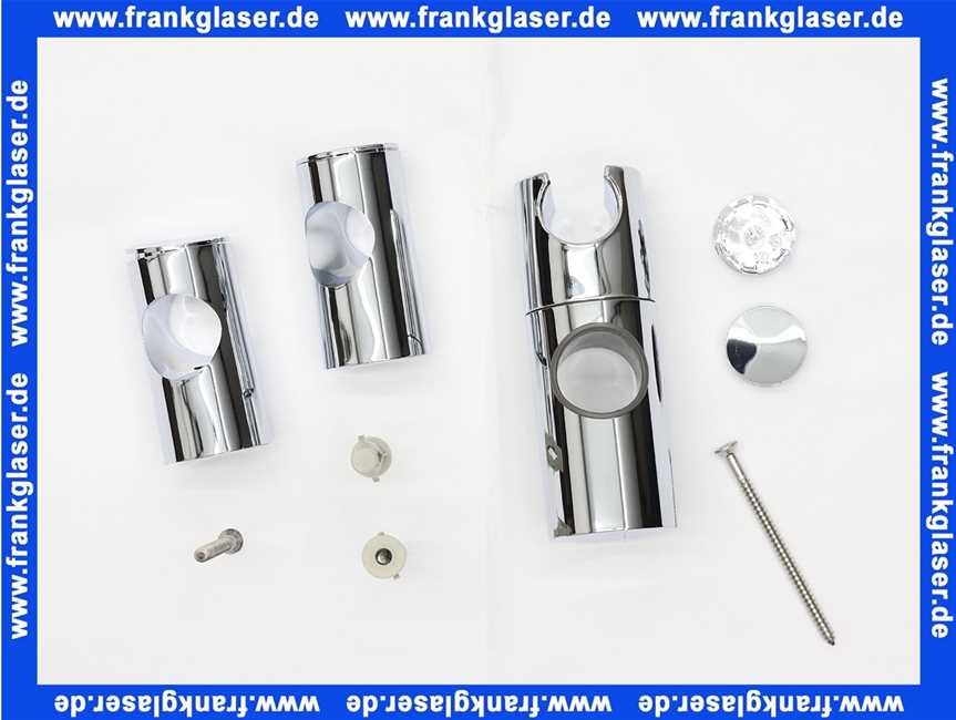 Damixa Rutscher Brausehalter und Montageset zu Brausestange 23911.00 verchromt